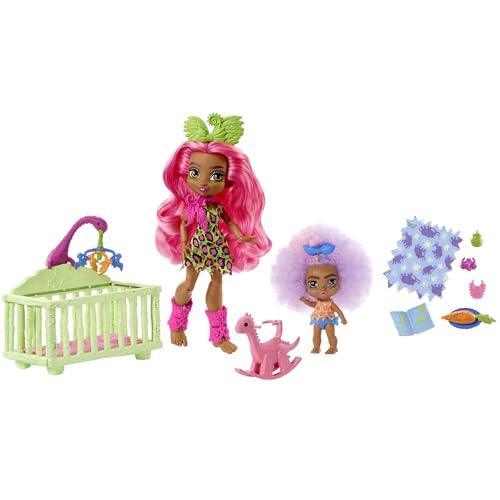 Mattel Cave Club Mu&ntilde;ecas Pre-Hist&oacute;ricas Pack 2 Fernessa y Furrah, mu&ntilde;ecas con...