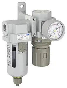 PneumaticPlus SAU320-N03G Compressed Air Filter Regulator Combo 3/8
