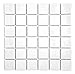Vogue Premium Quality 2" White Porcelain Square Mosaic Tile Shiny Look Designed In Italy (12x12)