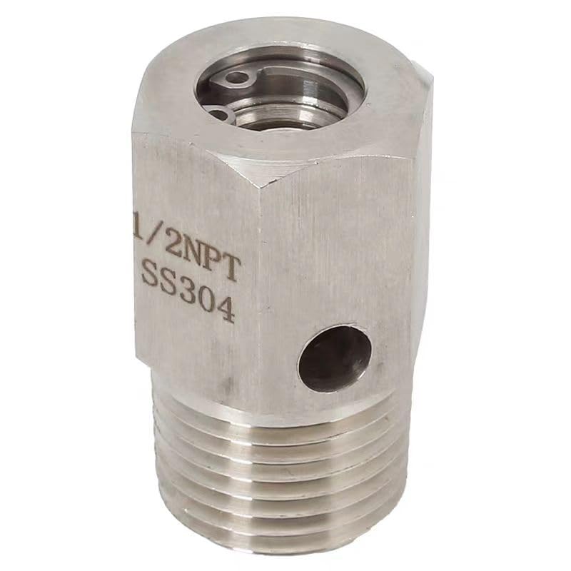 Valvola di scarico manuale ad alta pressione da 1 pezzo | Valvola di scarico dell'ugello di sicurezza in acciaio al carbonio 304 316L(316L NPT3/4 (outer hexagon))
