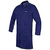 ART.MAS Arbeitskittel, Kittel, Herrenkittel, Herrenmantel, Arbeitsmantel, Apron, grau, 250g/m2 (XL, Navy-blau)