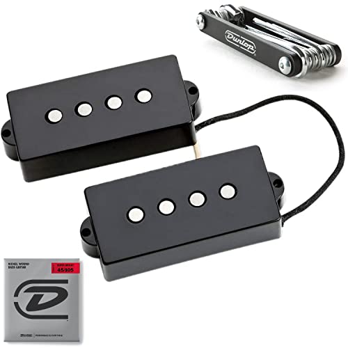 Seymour Duncan Spb-1 Vintage Precision Bass Pickup Set - Bundled With Dunlop Multi-Tool And Super Bright Bass Strings #TOP23
