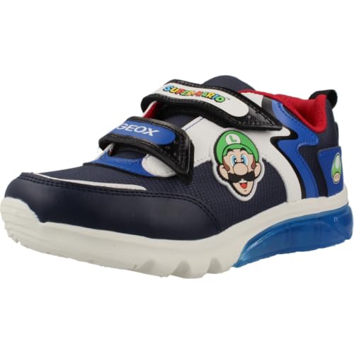 Geox Garçon Ciberdron Boy Shopping-Feed;niño;Zapatillas-Bajas-niño, Navy Royal, 35 EU