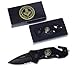 BLACK MASONIC FOLDING RESCUE POCKET KNIFE MASONS