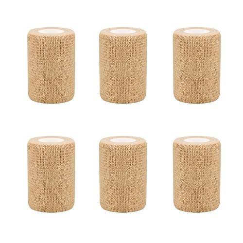 Image of 6pcs 2in Self Adhesive Bandage Wraps, Vet Wraps, 12 Colors to Choose, 5 Yard Self Adherent Wraps for Sports, Wrist, Ankle and Swelling