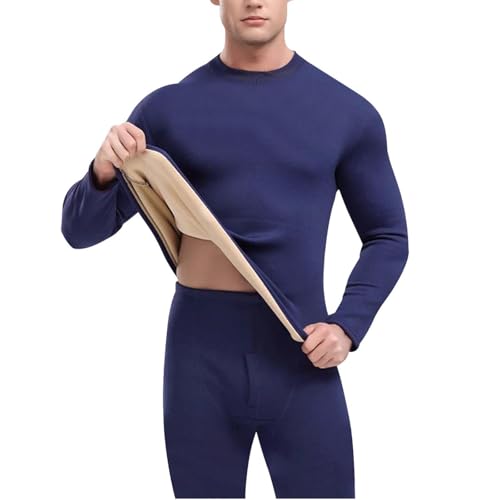 Thermal Underwear for Men 2 Piece Set - Fleece Lined Undershirt and Long Johns Base Layer Cold Weather Warm Clothes 2025