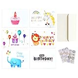 kinder geburtstagskarte basteln ausdrucken 【Glückwunschkarte zum Geburtstag Blanko】Jede Geburtstagskarte passt zu Umschlag und Aufkleber. Die geburtstagskarte ist innen leer und bietet viel Platz, um auszudrücken, wie wichtig Ihre Freunde, Familie, Geschäftskunden oder jemand Wertvolles für Sie sind.Nachdem Sie den Inhalt fertig geschrieben haben,bitte stellen Sie sicher, dass die Tinte trocken ist, bevor Sie die Karten falten.