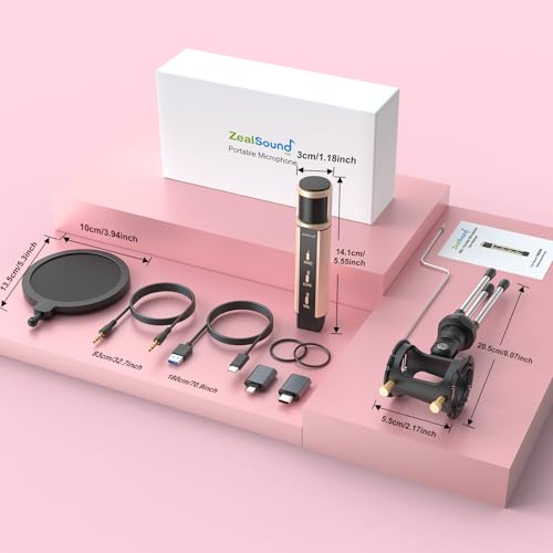 Zealsound BUILT-IN LITHIUM POLYMER BATTERY Studio Recording Microphone thumb #6