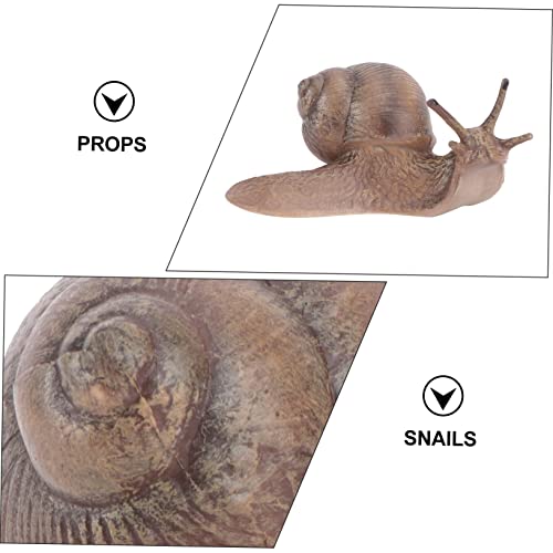 Abaodam 1 Peça Caracol Micro Paisagem Caracol Gramado Ornamento Caracol Figura Caracol Estátua Estat
