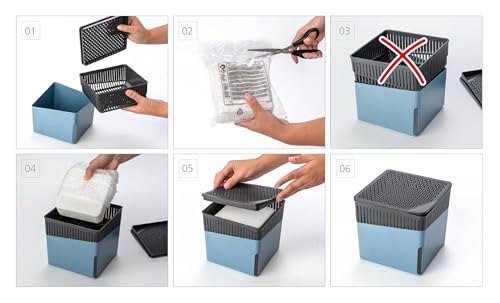 Miniatura 10 de Wenko Deshumidificador Mod Cube, 1000 G, Para Habitaciones De Hasta 80 M , Previene Moho Y Malos Olores, Sin Electricidad, Silencioso, Recargable, Blanco