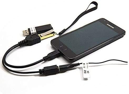 Micro USB Splitter Cable OTG Power Enhancer Cord USB 2.0 A Female to Micro USB Male and Micro 5 Pin Female Adapter Host Charging Converter(Micro Male Straight) By Dragon Trading