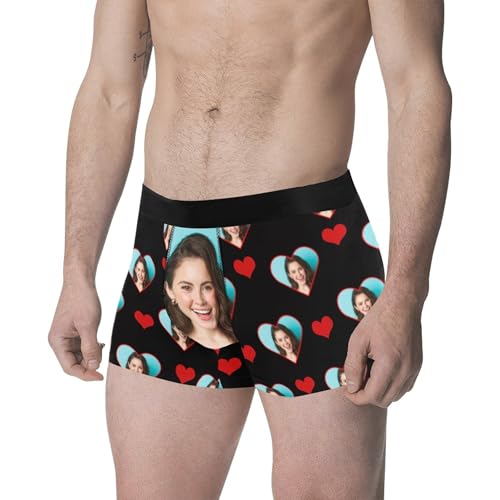 Personalized Boxers Briefs for Men Husband Boyfriend Custom Boxers Briefs Funny Face for Men Valentine's Day Birthday for Him2