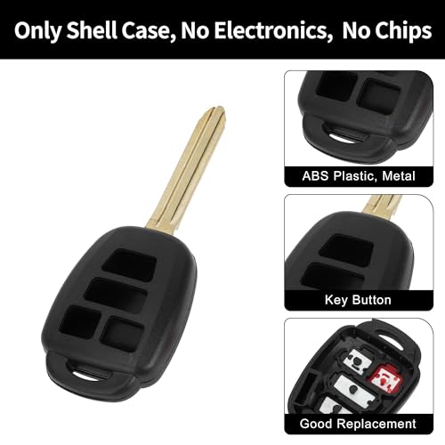 Coque de clé Toyota Highlander RAV4 rechange télécommande 4b