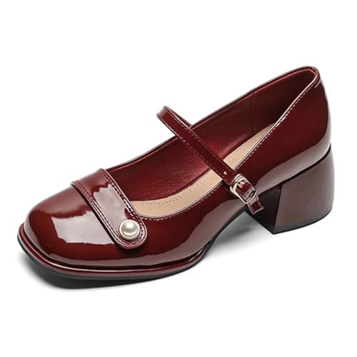 Chaussures Mary Jane à sangle réglable et talon épais garantissant un confort optimal