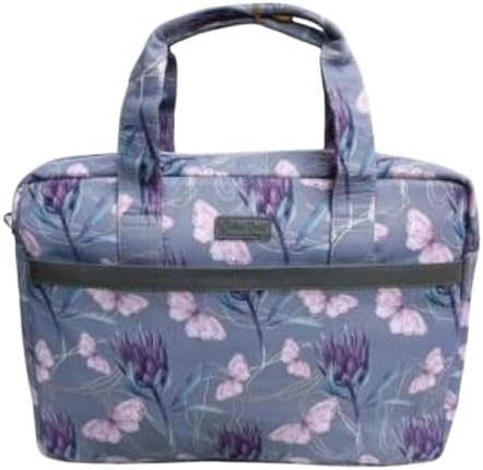 Cotton Deluxe Tote Travel Bag.(Purple Flower design)