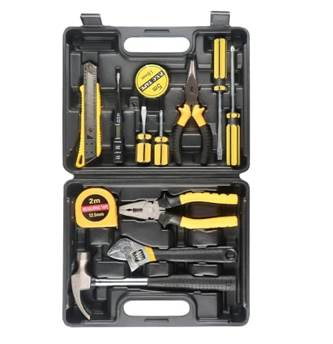 Kit de herramientas combinado 13 piezas con estuche plástico miniatura 1