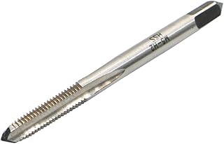 Metric Machine Tap M5 x 0.8mm Pitch Thread Pitch 3 Flutes, High Speed Steel Thread Forming Pointed Tap, Uncoated (Bright) Finish, Round Shank with Square End, Plug Chamfer, HSS Screw Plug Tap