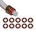 SW-K Lot de 10 joints pour tuyau d'arrosage 4 mm Convient pour Saeco Philips Siemens Bosch Krups Spider Gaggia Miele Solis König Rotel Satrap TurMix Jura Delonghi Melitta AEG Neff Gaggenau
