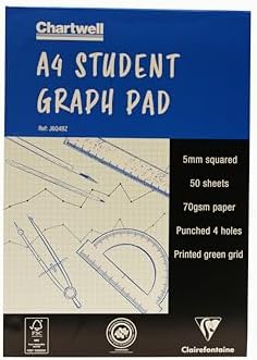 Clairefontaine - Ref J6Q4BZ - Chartwell Graph Pad (Contains 50 Sheets ...