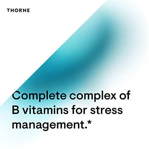 Thorne Stress B-Complex - Vitamins B2, B6, B12, And Folate In Highly-Absorbable And Active Forms - Extra Vitamin B5 For Adrenal Support, Stress Management And Immune Function - 60 Capsules #TOP4