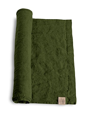 Lovely Tischläufer Leinen Jeep Green 47 x 150 cm Cover