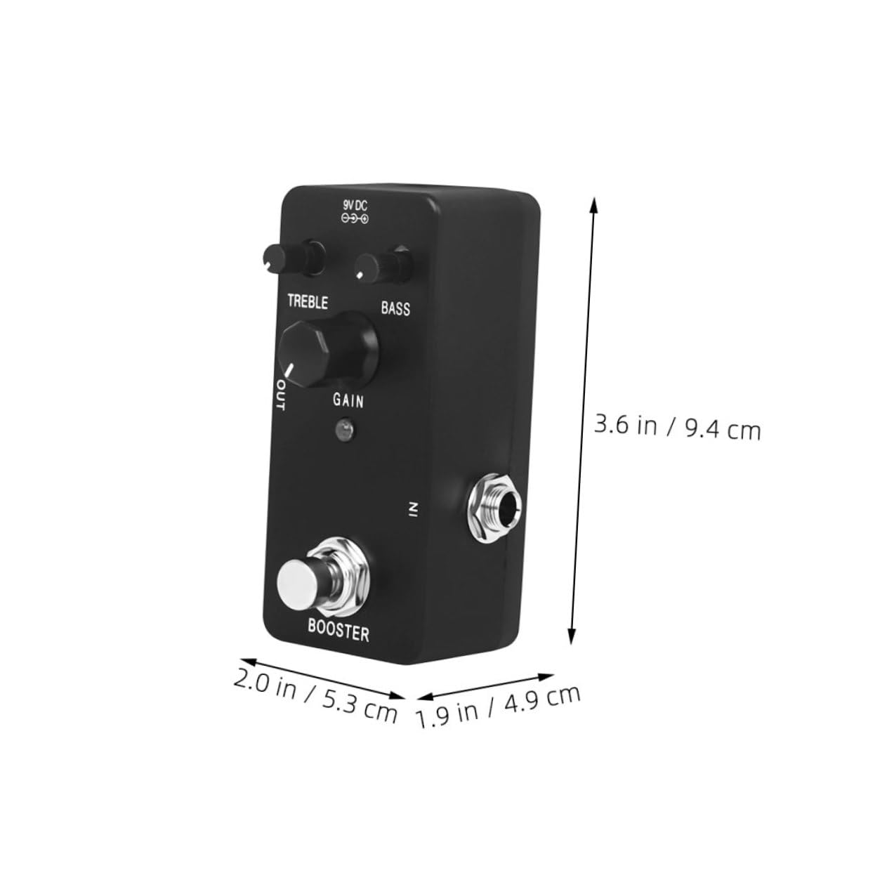 ifundom 4pezzi Pedale Effetto Chitarra Elettrica Booster Alta Per Performance Professionale Materiale Resistente Bypass Alimentazione Inclusa