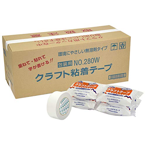 リンレイテープ 包装 ニュー　クラフトテープ 長さ50m (100巻) 梱包資材 Amazon.co.jp: リンレイテープ ニュー クラフトテープ 白 50巻入