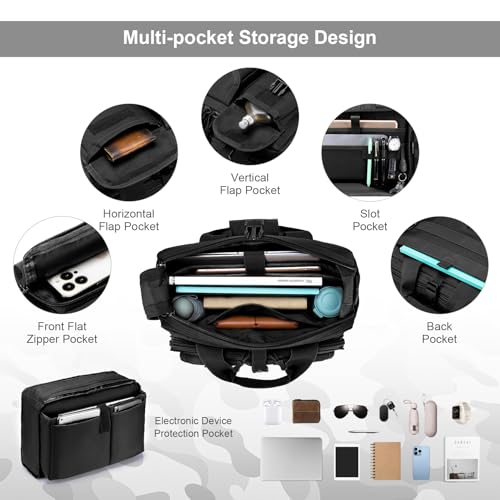 Stypos Tactical Messenger Bag, Tactical Briefcase for Man Military Laptop Bag Messenger Shoulder Bag by Stypos - Image 4