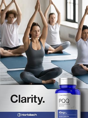 Image of Horbaach PQQ Supplement 40 mg | 120 Capsules | Maximum Strength | Pyrroloquinoline Quinone Disodium Salt Supplement| Non-GMO and Gluten Free