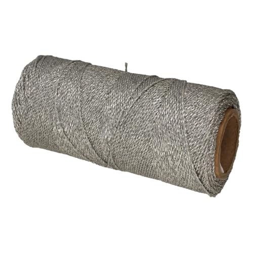 Cordon en polyester ciré argenté métallisé 1mm de 144m pour bijoux - 3