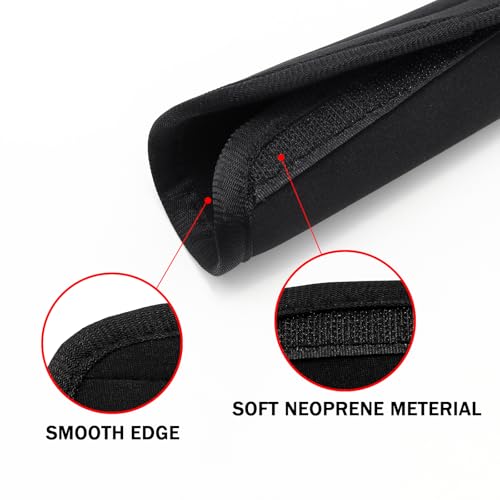 2pcs Black Luggage Handle Wraps for Suitcase- Soft Suitcase Handle Covers for Travel Accessories（ Bright Color for Suitcase Tags Identifiers ）3