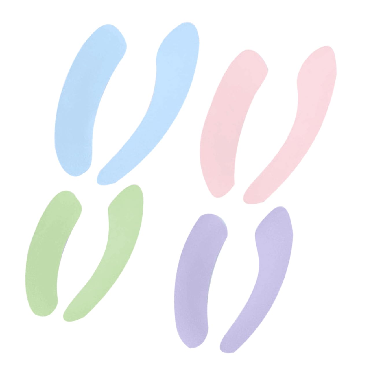 BELLIFFY 4 Pairs Toilet Seat Cover Washable Soft Warm Seat Cover Pads for Home Bathroom u Shape Design for Easy Cle