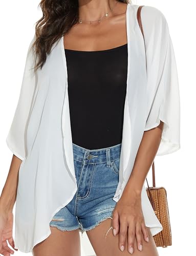 Image of Swimsuit Coverups for Women Sarong Beach Bikini Wrap Sheer Short Skirt Chiffon Scarf for Swimwear