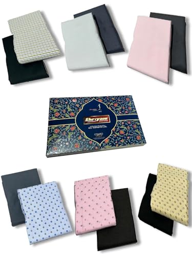 Image of Shirt pant Combo Pack of 6(Unstitched, Full Length Fabric)