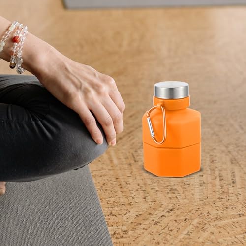 Bouteille eau pliable silicone pour running et randonnée extérieure active