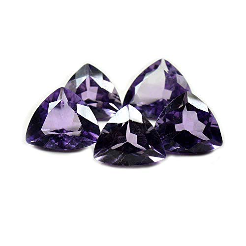 Améthyste naturelle authentique contre les imitations : trillion violet mixte