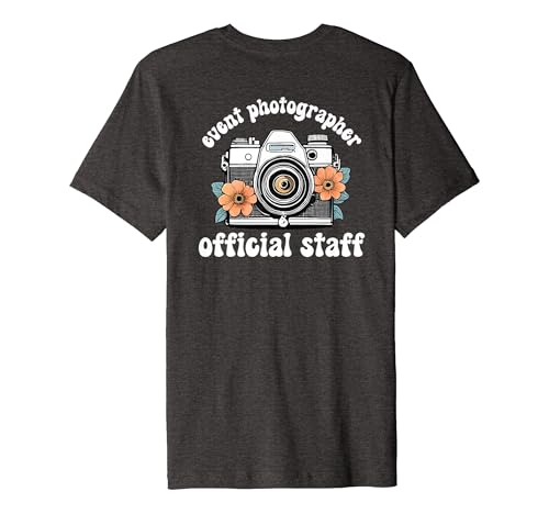 Event Photographer Official Staff Photography Career Gear Premium T-Shirt