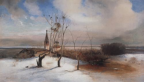 Affiches sur toile Printemps Savrasov décoration murale chambre 50x70
