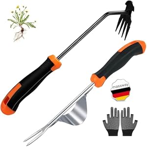massway Unkrautstecher 2 Stück Wurzeljäter Set