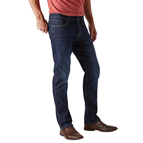 Weatherproof Vintage 1948 Fleece-Lined Jeans Classic Straight Leg (Dark Blue, 38 x 34)3