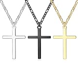 ✞COLLAR MULTIFUNCIONAL✞El collar cruz Figaro tiene 3mm de ancho y 45/50/55 cm de largo. El colgante de cruz de alta calidad se puede usar como protección para el interior del automóvil, se cuelga en el espejo retrovisor como decoración y es una especie de amuleto. Un práctico collar que se puede combinar con colgantes de todos los tamaños. Se puede usar solo.