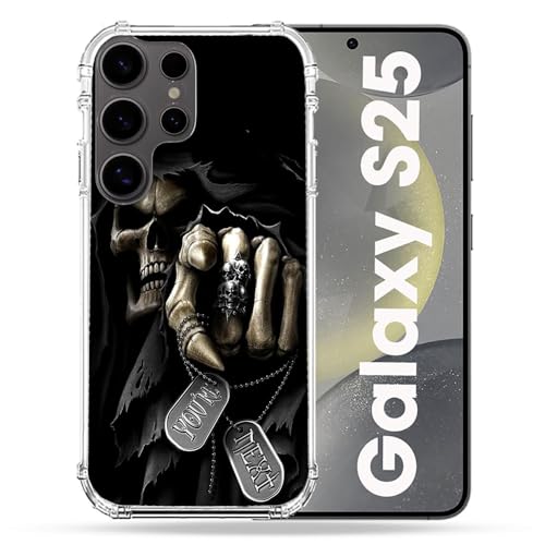 Coque Samsung S25 Tete de Mort pour protéger votre téléphone lors de vos sorties rock