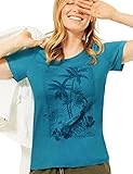 Cecil Damenshirt mit Folienprint in Briefmarken-Optik
