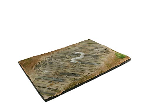 Wooden Airfield surface Vallejo Scenics SC102 base diorama piste aviation 31x21cm décor modélisme