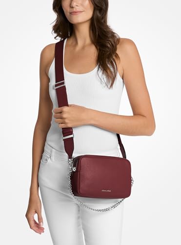 Image of Michael Kors Bryant Medium Double Zip Chain Camera Crossbody Bag