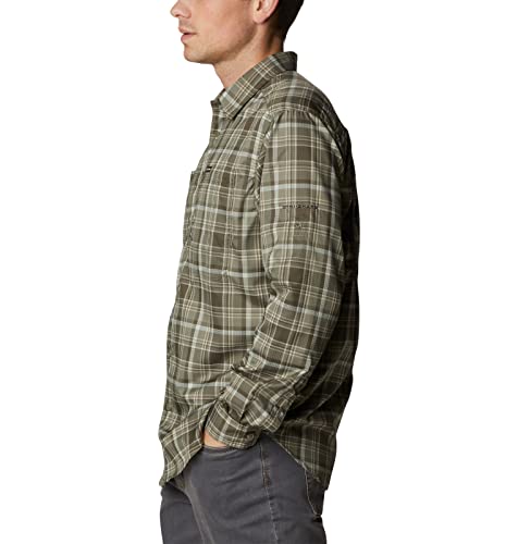Image of Columbia Men Omni-Shade Silver Ridge Utility Lite Plaid Hiking and Trekking Long Sleeve Shirt