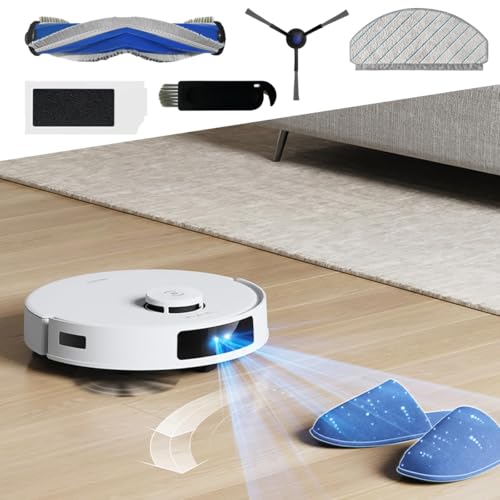 Image of Replenishment Kit, Replacement Parts Compatible with Ecovacs N20 Pro /N20 Robot, Vacuum Cleaner Replacement Accessories: Main Brush, 4 Side Brushes, 2 Mop Cloth, 2 Filters (Full Kit-N20)