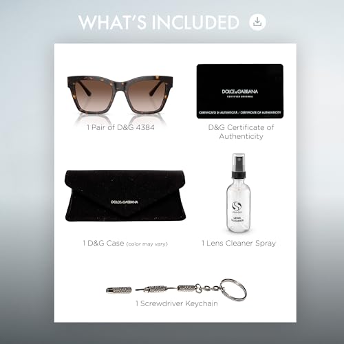 Dolce & Gabbana DG6134 Square Shape Sunglasses With Eyewear Kit Bundle - Sun Glasses with Adjustable Nose Pads - Men's Designer Sunglasses3