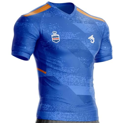 Cape Verde Football Jersey CV-410 Cape Verdean Flag, Blue, M