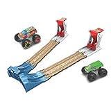 Este conjunto 3 en 1 ofrece a los niños diferentes opciones para que den rienda suelta a su creatividad y desarrollar sus habilidades motrices realizando distintas acrobacias y carreras una y otra vez.
